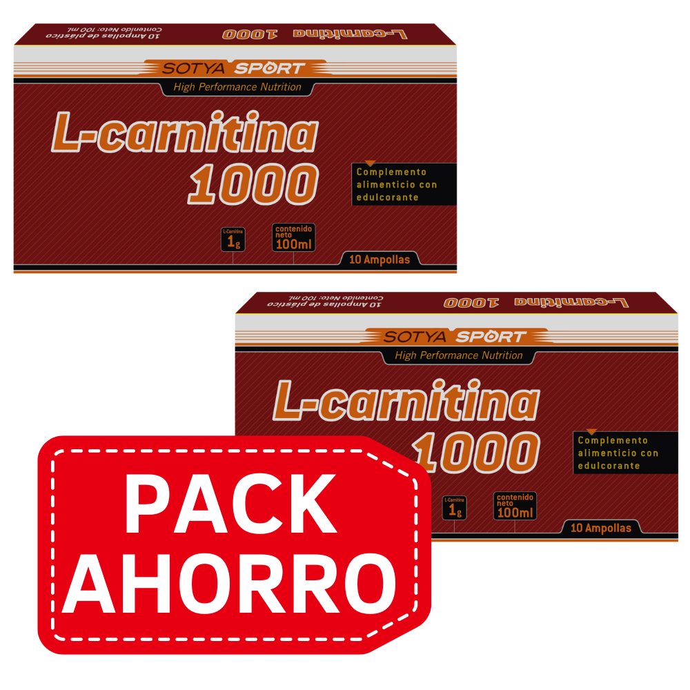 l carnitina sotya L-Carnitine 3000 mg PackAhorro L-CARNITINA 1000 10ML 10